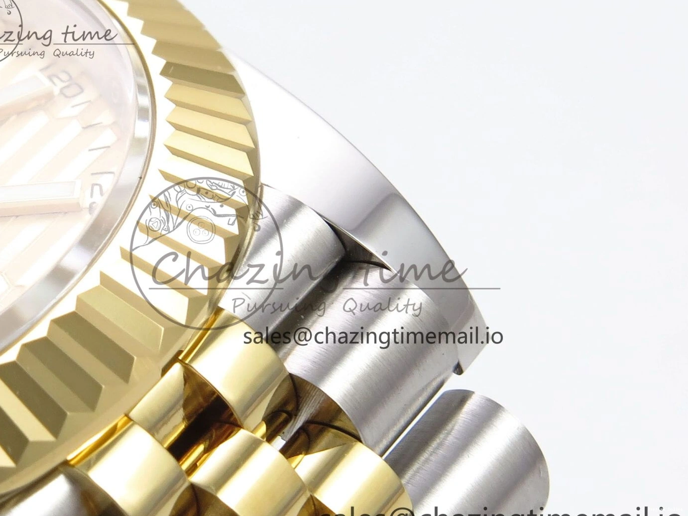0116 DateJust 41 126333 EWEF Best Edition YG Texuted Dial on SS YG Jubilee Bracelet A Snug 992
